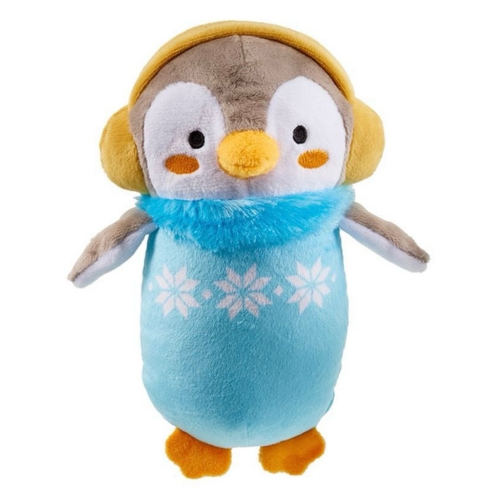 Penguin plush squeaky dog toy